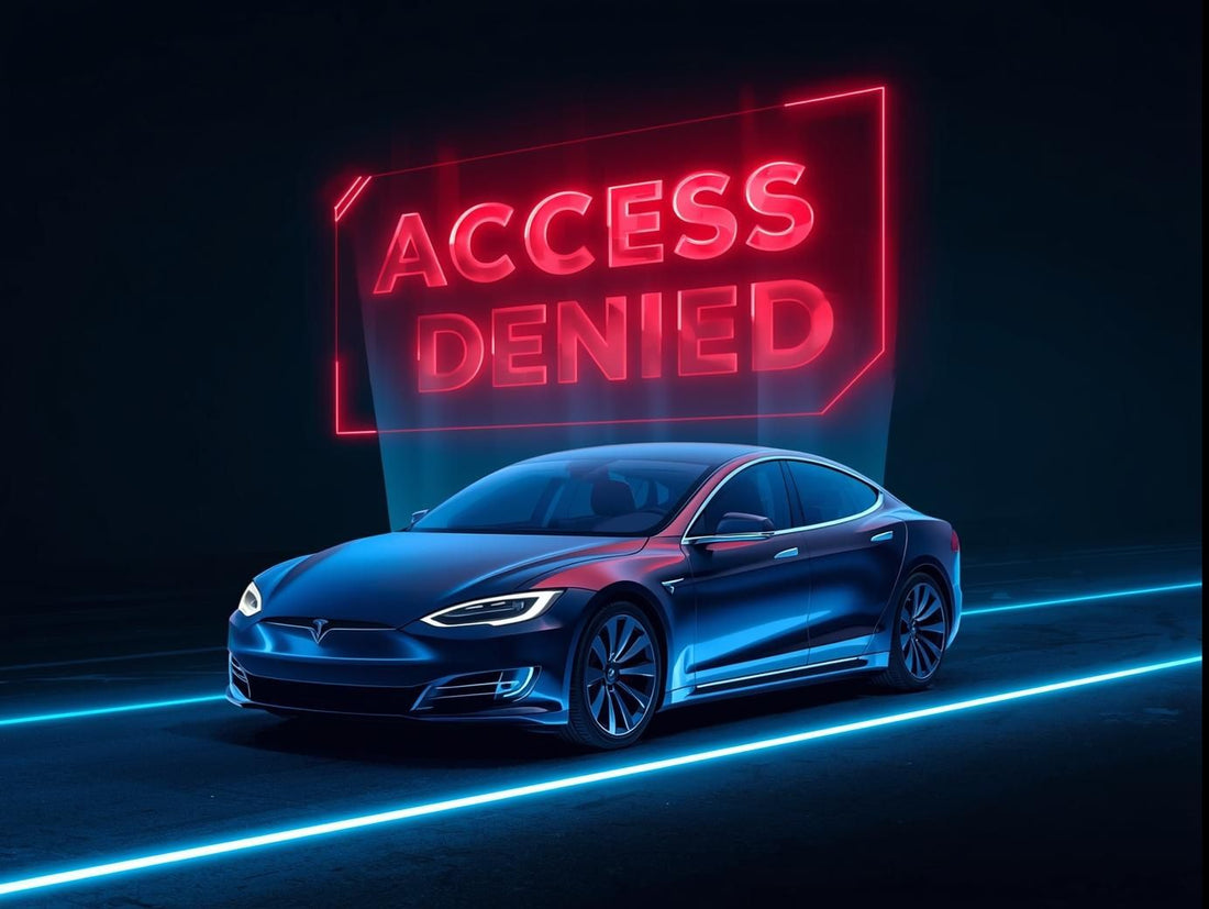 Red glowing digital access denied lock screen, representing prevention of unauthorized changes.